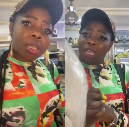 Pretty lady begs not to be disgraced after she was caught stealing in ...