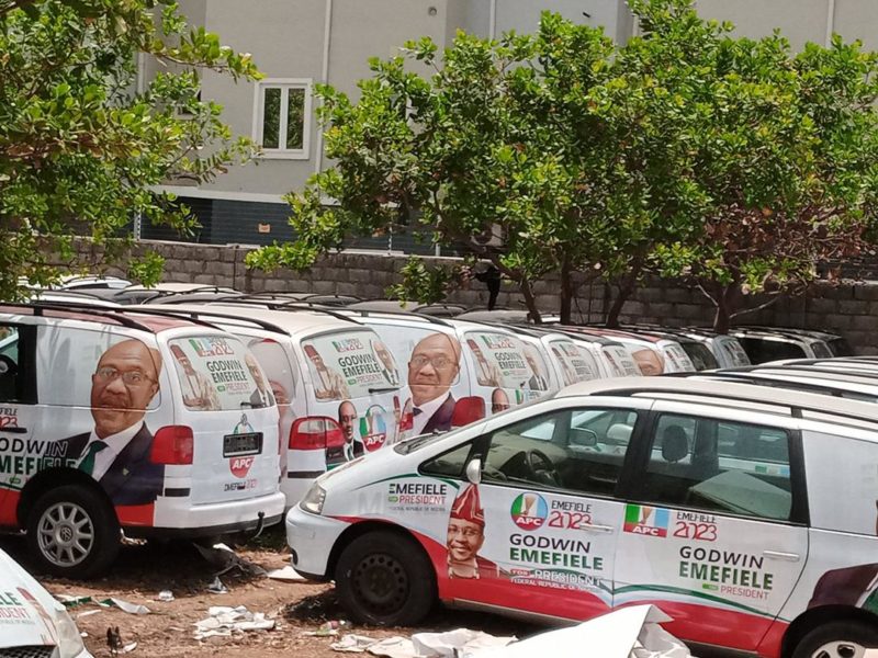 Branded Presidential campaign buses of Godwin Emefiele surface ...