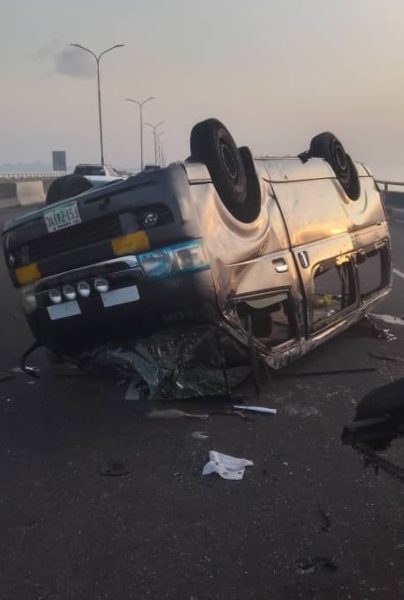 Four passengers killed as commercial bus tumbles on Third Mainland ...