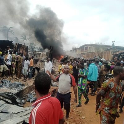 Properties destroyed as tanker explodes in Ogun (photo) - MicroSecondNews