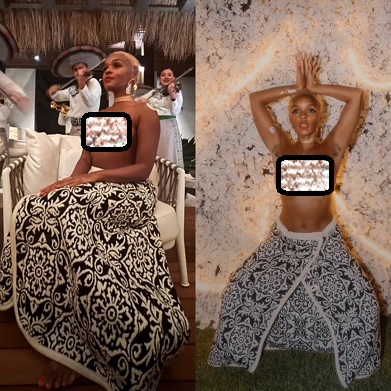 Janelle Monae goes topless at her birthday party (photos) - MicroSecondNews