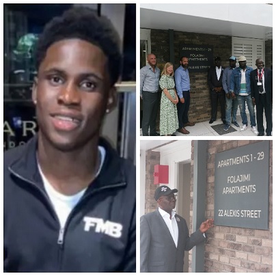 Homes named in honour of Nigerian man who died saving drowning woman in ...