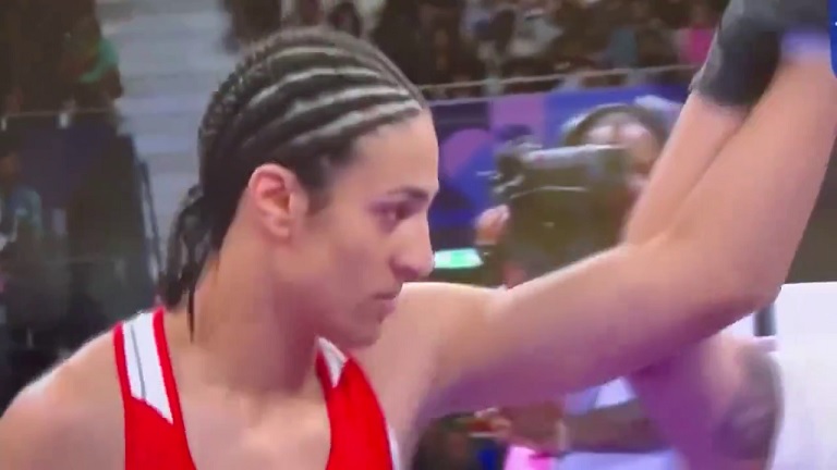 Manly Female Boxer, Imane Khelif, Wins Olympic Gold After Gender Row ...